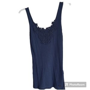 Blue Hollister tank top